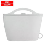 5 PCS Snack Saver Reusable Silicone Food Storage Leak Proof Bags