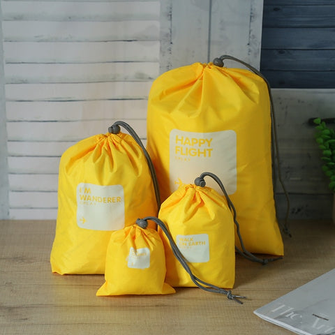 4 Pcs/set Waterproof Travel Storage Shoe Laundry Organizer Bag